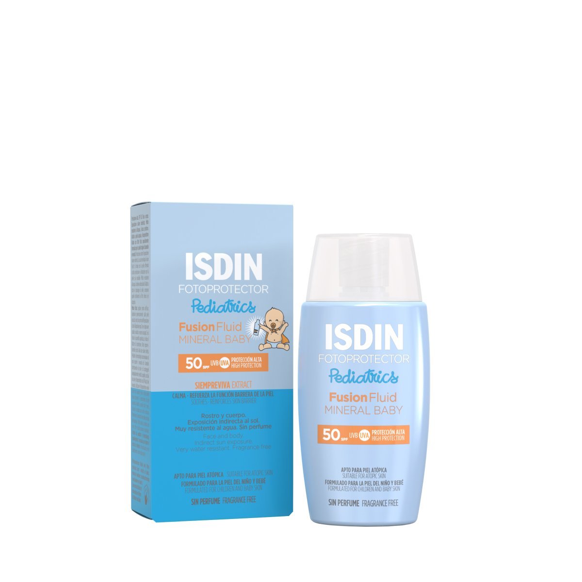 es_2823_th_fpmineralbabypedspf5050ml_main_image_0_1.jpg ISDIN Fotoprotector Pediatrics Fusion Fluid Mineral Baby SPF 50 - Image 1